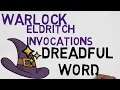 Eldritch Invocation Dreadful Word 5e