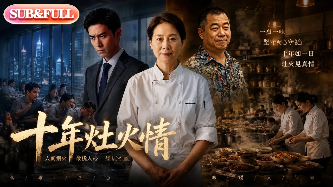 【全集FULL】《十年灶火情》| AI短剧 | ENG SUB #薄荷听书 #cdrama #latest #热门短剧 #都市 #重生 #逆袭 #现代 #甜宠 poster