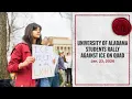 University of Alabama students rally against ICE on Quad The Crimson White