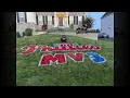 Local college student painting the town red one Phillies logo at a time