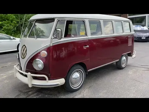 Download MP3 1967 VW Microbus Deluxe Walkthrough in Titan Red and Beige Grey (not for sale)