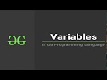 Go Programming Language Variables In GO GeeksforGeeks