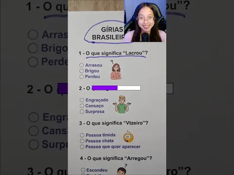 GÍRIAS BRASILEIRAS #quiz
