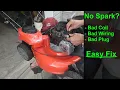 Walk Behind Lawn Mower Won t Start - No Spark