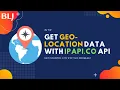Get geo-location data using API from ipapi co using JavaScript