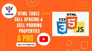 HTML Table Cell Spacing Cell Padding Properties
