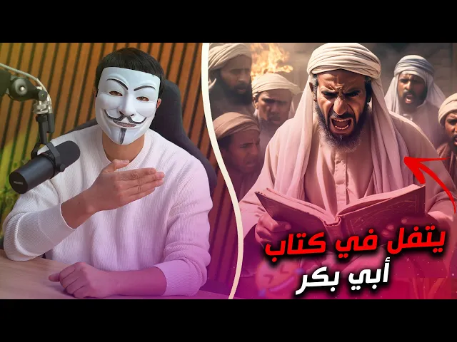 ⁣عمر بن الخطاب يتفل في كتاب أبي بكر