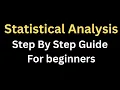 what is statistical data analysis step by step guide