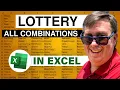 Excel - Generating All Possible Lottery Combinations in Excel