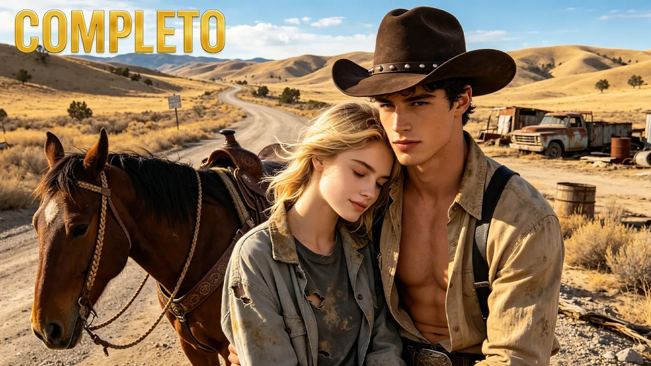 Escondi minha fortuna como mendiga. O resultado? Um cowboy selvagem e lindo me pegou pra criar! poster
