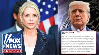 JUST IN Trump addresses firing Pam Bondi