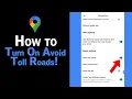 How to Turn On Avoid Toll Roads on Google Map NEW