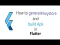 How to generate keystore key and build Apk in Flutter build release Apk