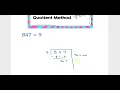 Non-Standard Method for Division of Whole Numbers