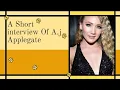 A Short Interview Of AJ Applegate AJ Applegate