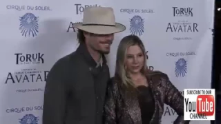 Chris Backus and Mira Sorvino at the Opening Night Of Cirque du Soleil s Toruk The First Flight at