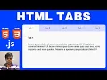 How to Create Tabs using HTML CSS and JavaScript Very Easy