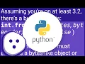 Convert bytes to int