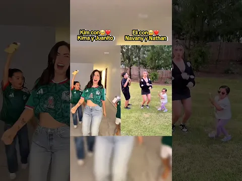 KIMBERLY Y ELI ESPARZA BAILANDO CON SUS HIJOS 🥹❤️ | #jukilop #shorts #kimberlyloaiza