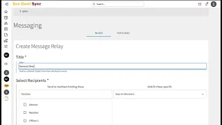 How to Message Your Organization on Sun Devil Sync