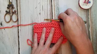 Herringbone Half Double Crochet Two Together