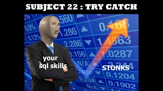 TUTORIAL SQL WITH SUBTITLE SUBJECT 22 HOW TO USE TRY CATCH