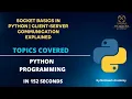 Socket Basics in Python Client-Server Communication Explained