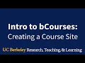 Creating Your Site In bCourses