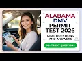 2026 Alabama DMV Permit Test Real Questions and Answers Pass on Your First Attempt