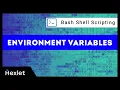 Bash Shell Scripting Environment variables