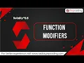 Function Modifiers Blockchain Solidity 0 8 in Hindi
