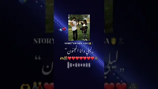 بحبك نفسي تكوني واكون ليلي وانا المجنون 