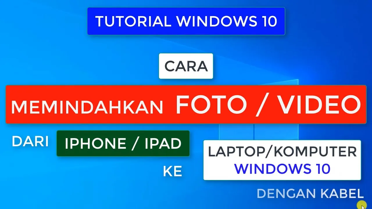 Cara Termudah memindahkan data dari iphone ke PC/Laptop Windows Video tentang cara mudah memindahkan. 