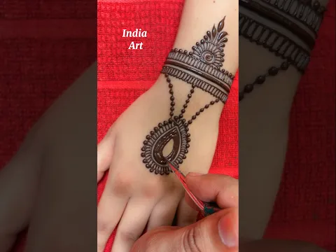 simple Arabic mehendi design easy #shorts #mehndi #newmahendi #01trendinghenna