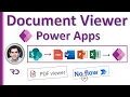 PowerApps PDF Viewer SharePoint Document Library without flow
