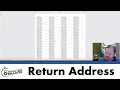 Create a Sheet of Identical Return Address Labels with Word