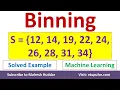 Bining Equal Frequency Binning by Mean Median Boundary in Machine Learning by Vidya Mahesh Huddar
