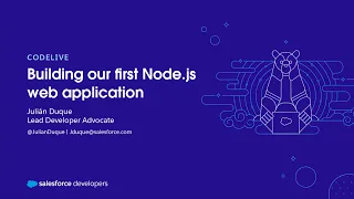 YouTube Live codeLive Building our first Node js web application