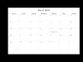 March 2022 Calendar Printable with Holidays