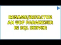 an udf parameter in sql server