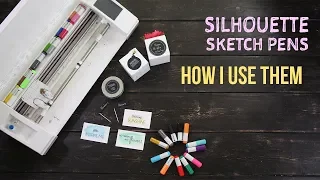 Silhouette Sketch pens and How I Use Them