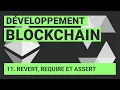 Solidity Revert require et assert Programmation Blockchain