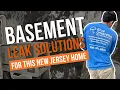 Basement Leak Solutions in New Jersey Port Reading NJ Completed Basement Waterproofing