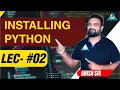 Installing Python by Anish Sir