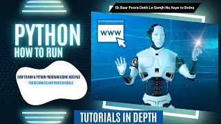 How to Run a Python Program using Notepad for Beginners and Professionals Hindi