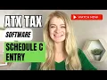 ATX Tax Software - Schedule C entry