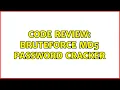 Code Review Bruteforce MD5 Password cracker