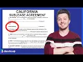 Your Guide to Writing a California Sublease Agreement