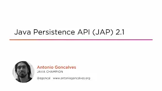 Course Java Persistence API JPA 2 1