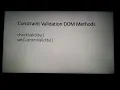 Constraints Validation DOM Methods